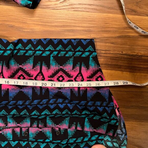 VTG Made USA Cowboy Cut Regular Fit large Tails Bright Colors Western - Picture 3 of 4